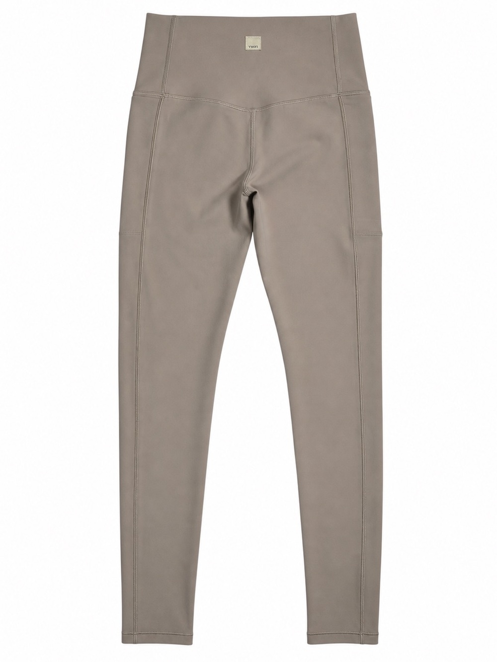 Vuori Studio Pocket Legging Taupe High Rise Side Pocket Yoga XS